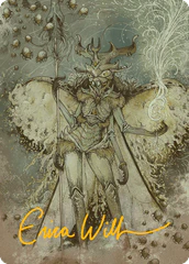 Aatchik, Emerald Radian (06/54) Art Card (ADFT) - Gold-Stamped Signature