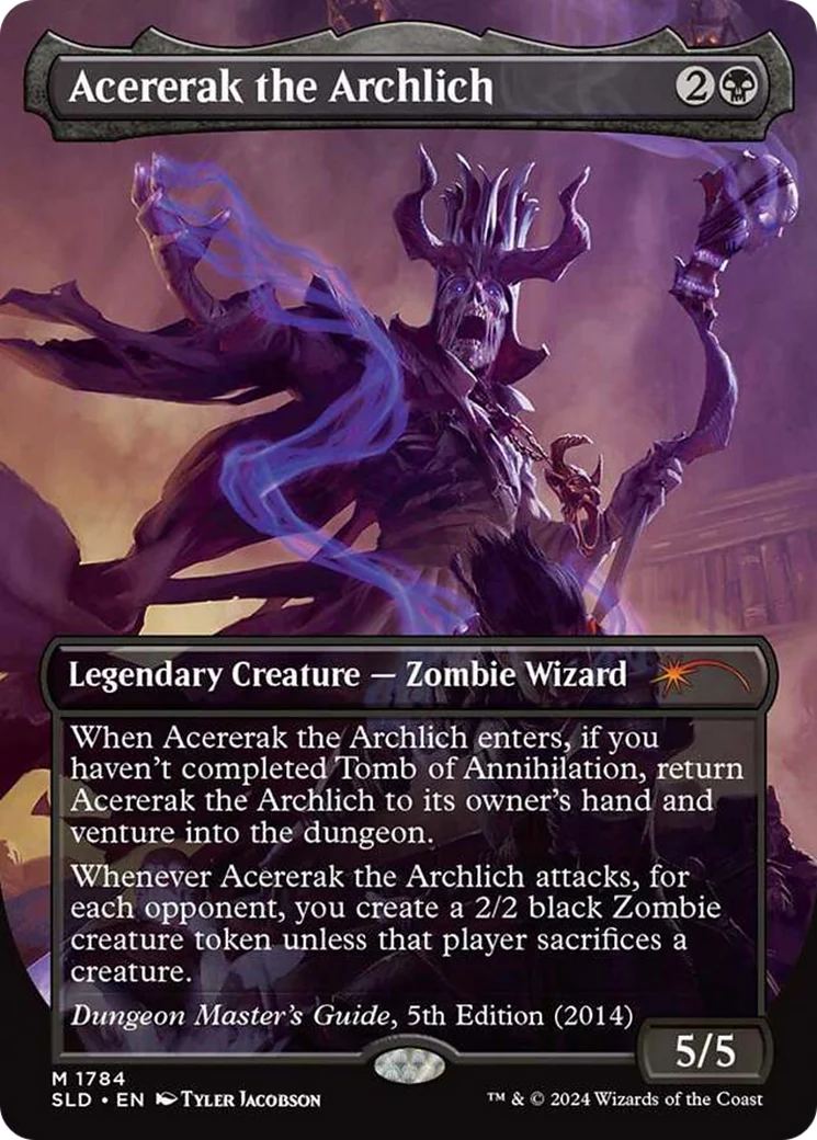 Acererak the Archlich (1784) (Borderless) (SLD) - Rainbow Foil
