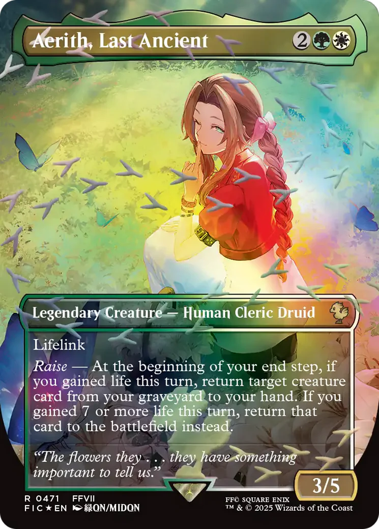 Aerith, Last Ancient (0471) (Borderless) (FIC) - Chocobo Track Foil