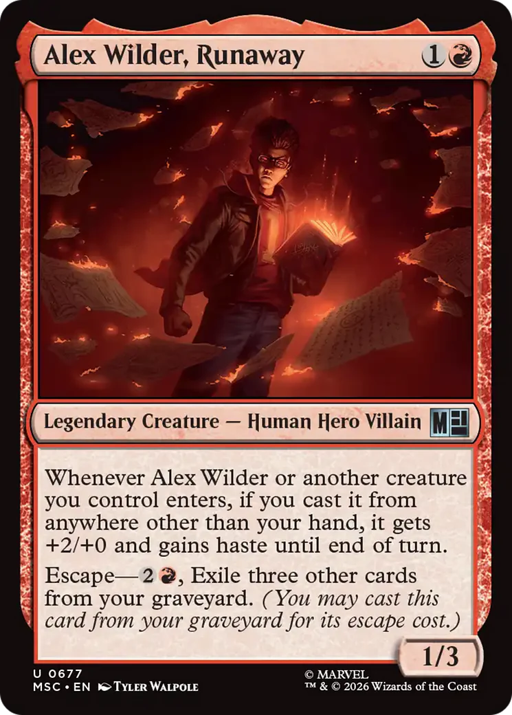 Alex Wilder, Runaway (MSC) - Foil