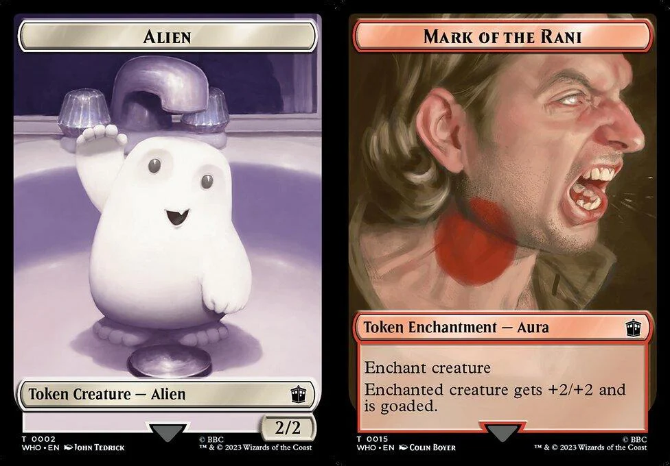 Alien (0002) // Mark of the Rani (0015) Double-Sided Token (TWHO) - Foil