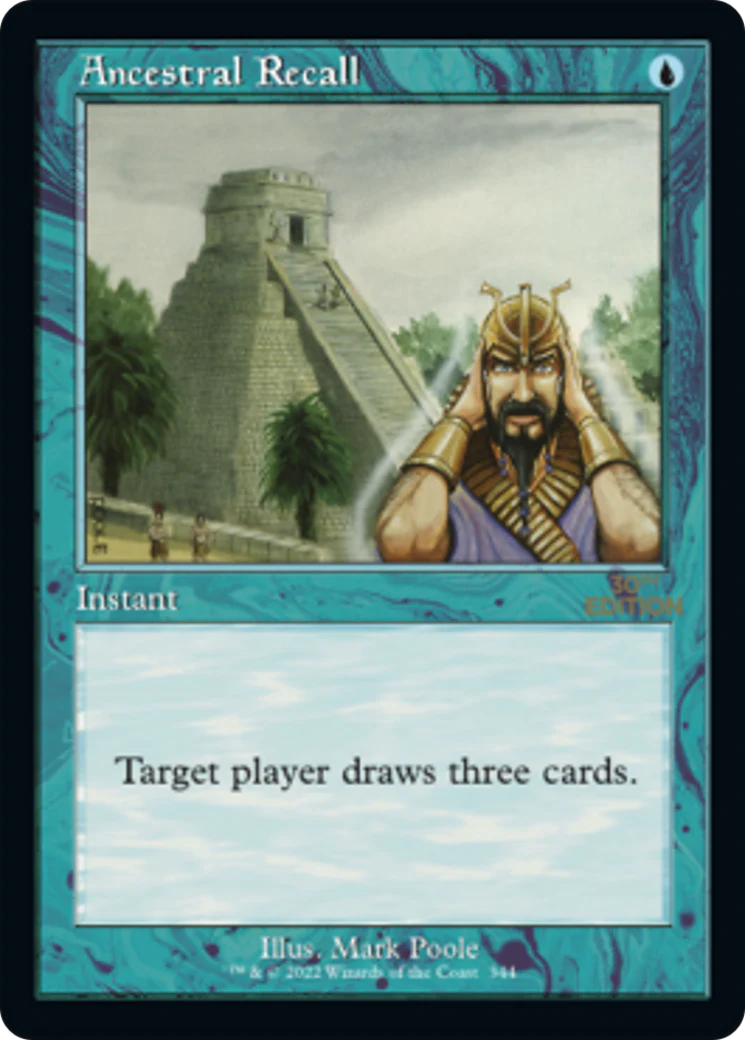 Ancestral Recall (Retro Frame) (30A)