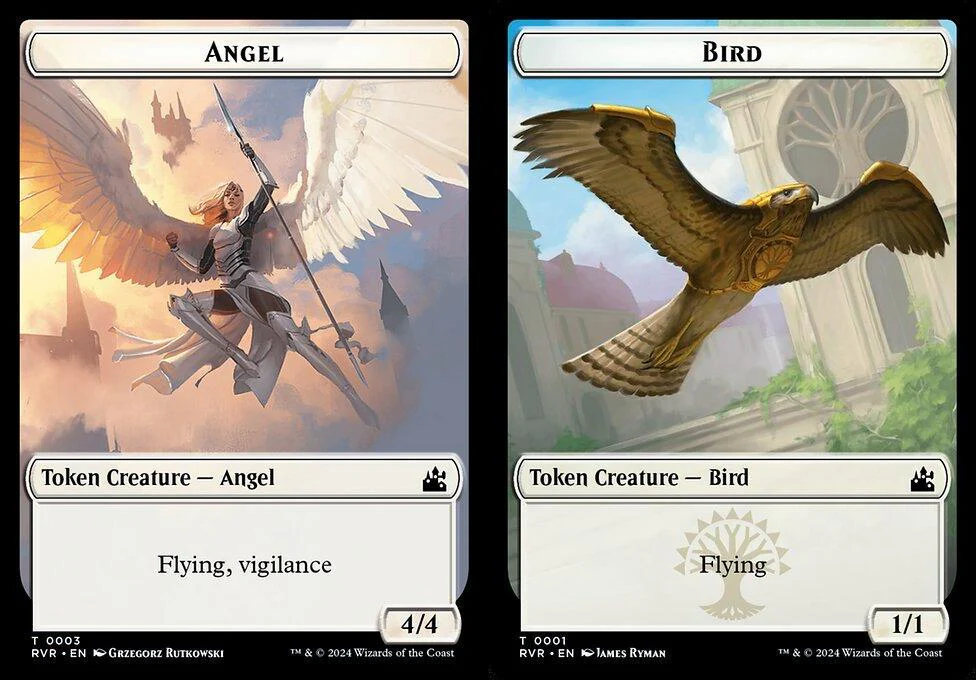 Angel (0003) // Bird (0001) Double-Sided Token (TRVR) - Foil