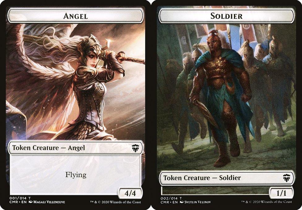 Angel (001) // Soldier (002) Double-Sided Token (TCMR) - Foil