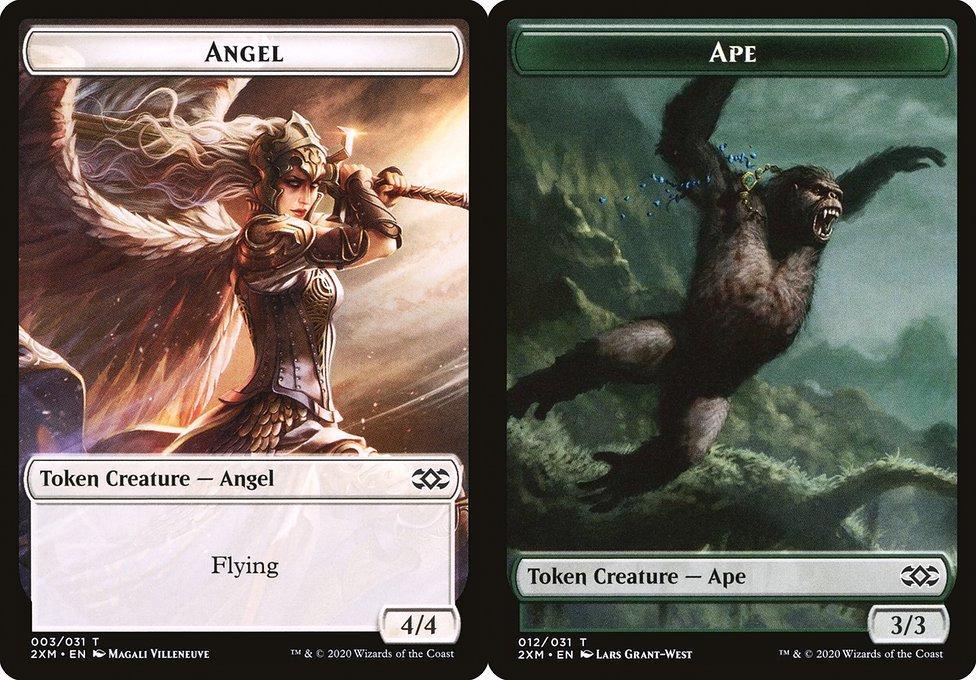 Angel (003) // Ape (012) Double-Sided Token (T2XM) - Foil