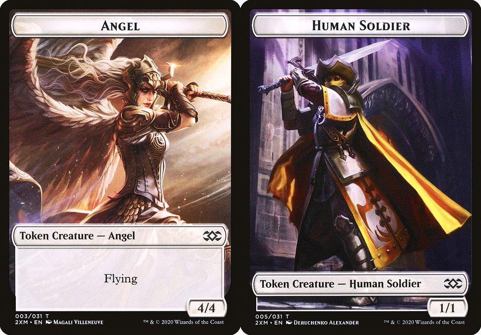 Angel (003) // Human Soldier (005) Double-Sided Token (T2XM) - Foil