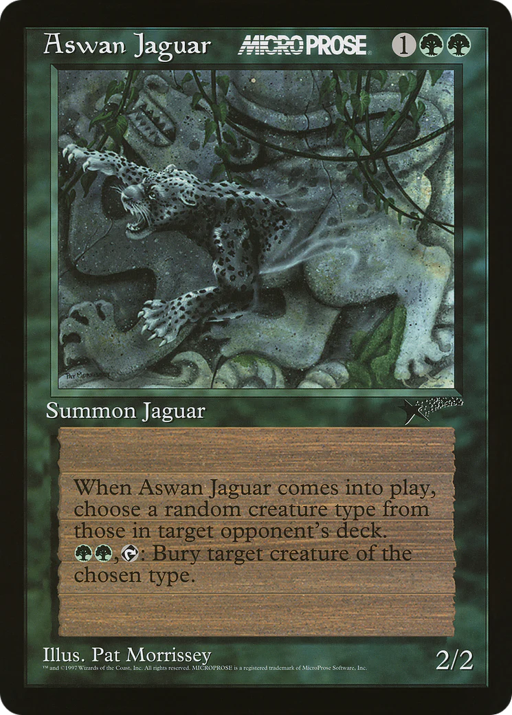 Aswan Jaguar (Oversized) (MicroProse Promo) (O8TH)