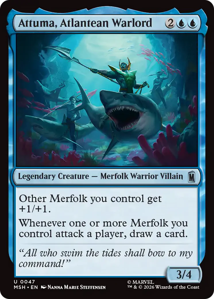 Attuma, Atlantean Warlord (MSH) - Foil