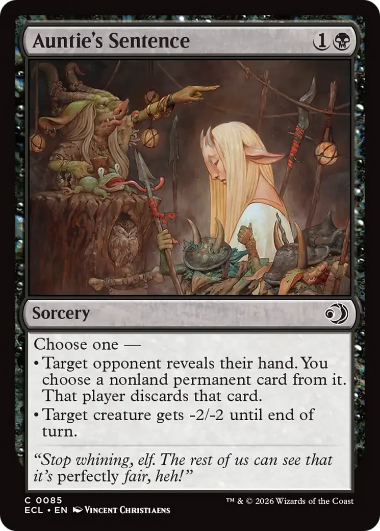 Auntie's Sentence (ECL) - Foil