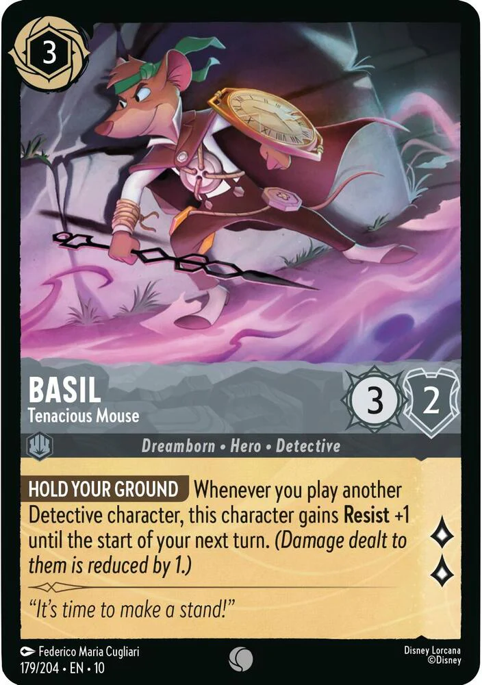 Basil, Tenacious Mouse (0179) - Cold Foil