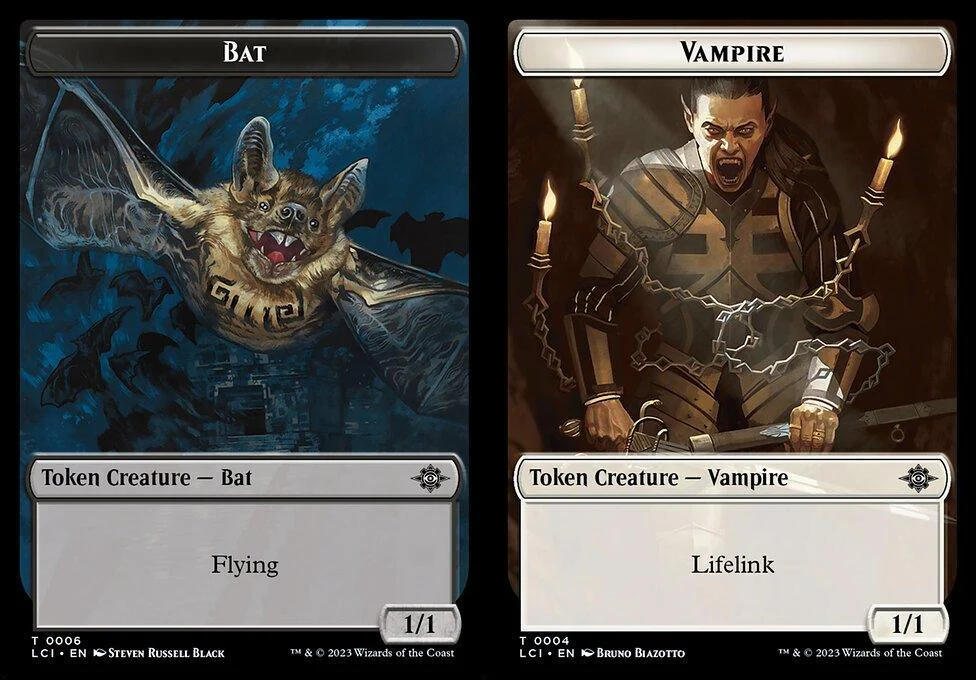 Bat (0006) // Vampire (0004) Double-Sided Token (TLCC)