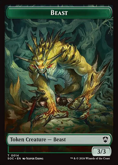 Beast (0014) // Fractal (0004) Double-Sided Token (SOC)