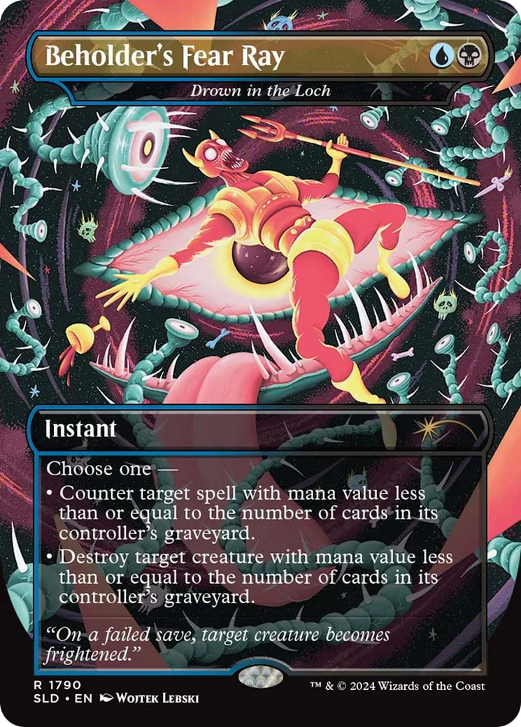 Beholder's Fear Ray [Drown in the Loch] (1790) (Borderless) (SLD) - Foil