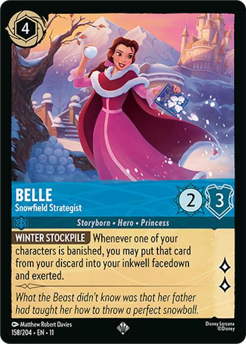 Belle, Snowfield Strategist (0158) - Cold Foil