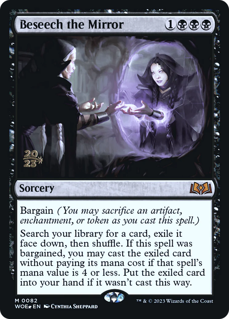 Beseech the Mirror (0082) (Prerelease) (PWOE) - Foil