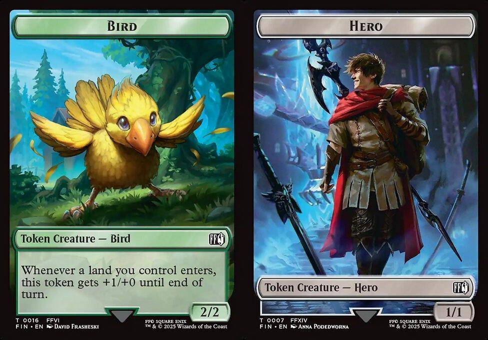 Bird (0016) // Hero (0007) Double-Sided Token (TFIN)