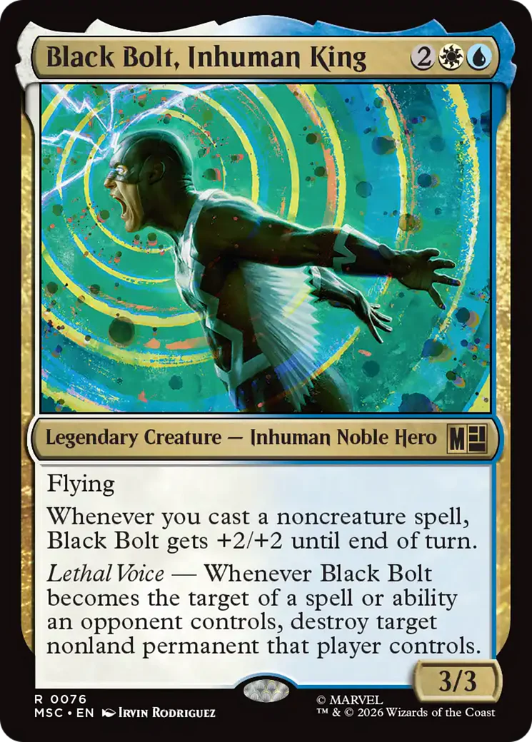 Black Bolt, Inhuman King (0076) - Surge Foil
