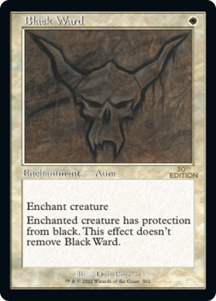 Black Ward (Retro Frame) (30A)