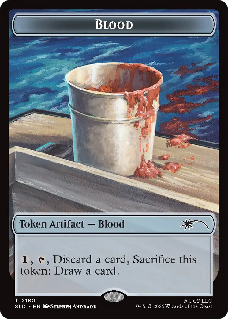 Blood Token (2180) (SLD) - Rainbow Foil