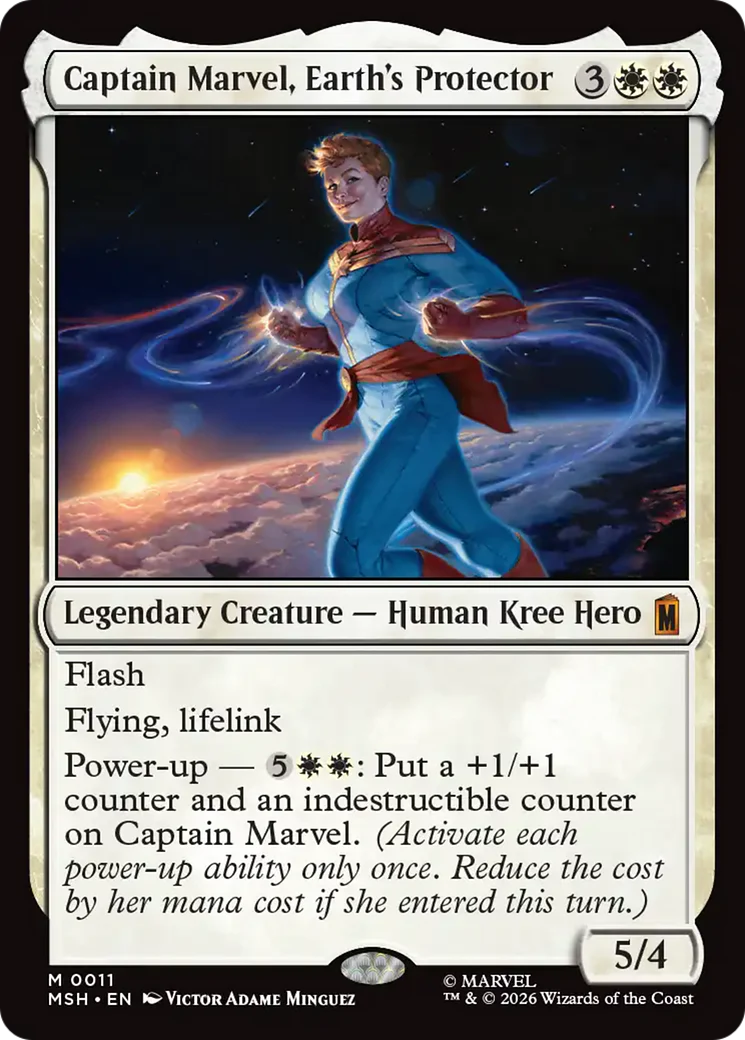 Captain Marvel, Earth's Protector (MSH) - Foil