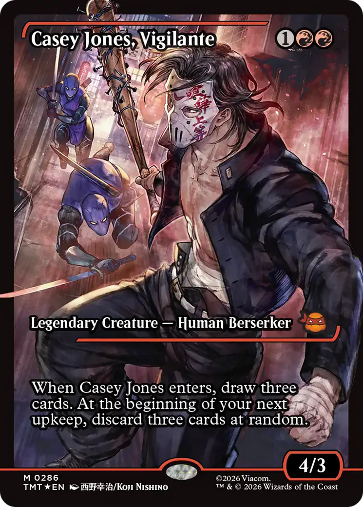 Casey Jones, Vigilante (0286) (Showcase) (TMT) - Foil
