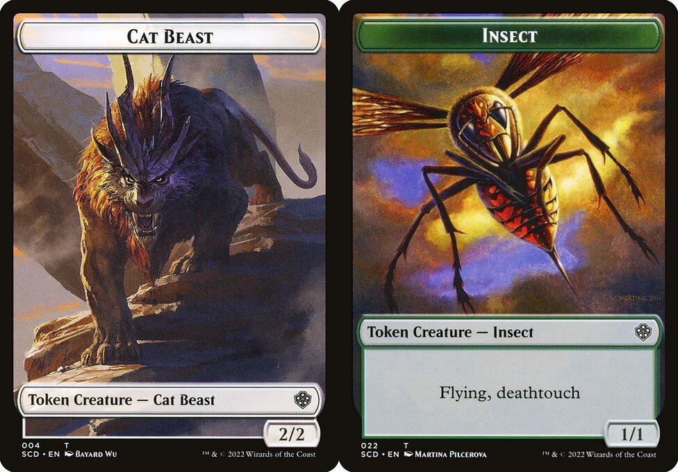 Cat Beast (004) // Insect (022) Double-Sided Token (TSCD)