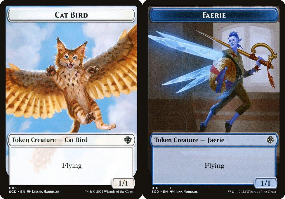 Cat Bird (005) // Faerie (010) Double-Sided Token (TSCD)