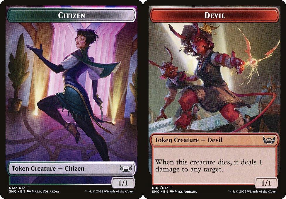 Citizen (012) // Devil (008) Double-Sided Token (TSNC) - Foil