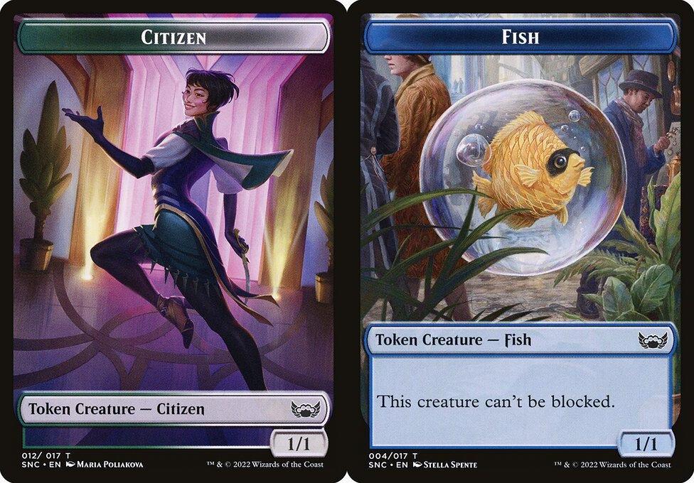 Citizen (012) // Fish (004) Double-Sided Token (TSNC) - Foil