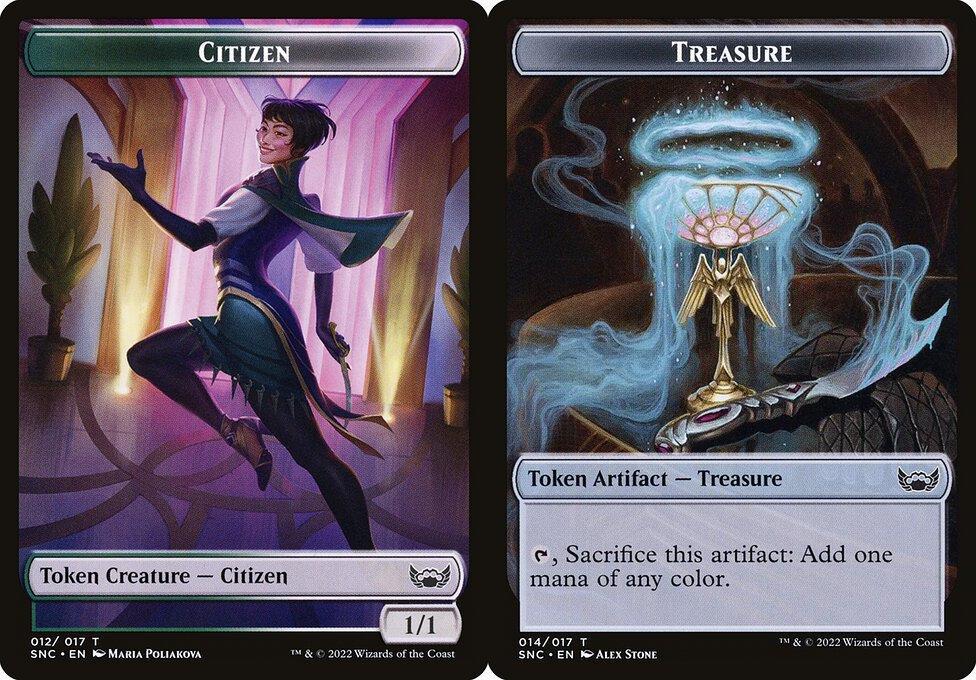 Citizen (012) // Treasure (014) Double-Sided Token (TSNC) - Foil