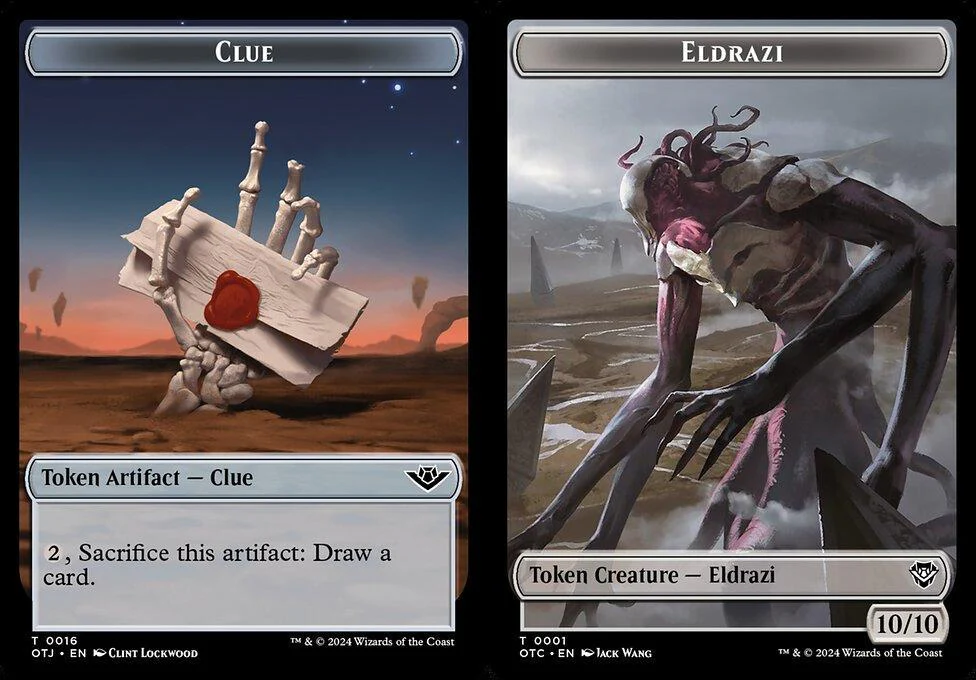 Clue (0016) // Eldrazi (0001) Double-Sided Token (TOTC)