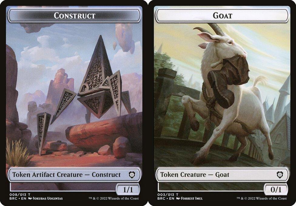 Construct (008) // Goat (003) Double-Sided Token (TBRC)