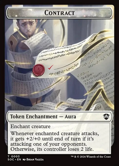 Contract (0003) // Pegasus (0005) Double-Sided Token (TSOC) - Foil