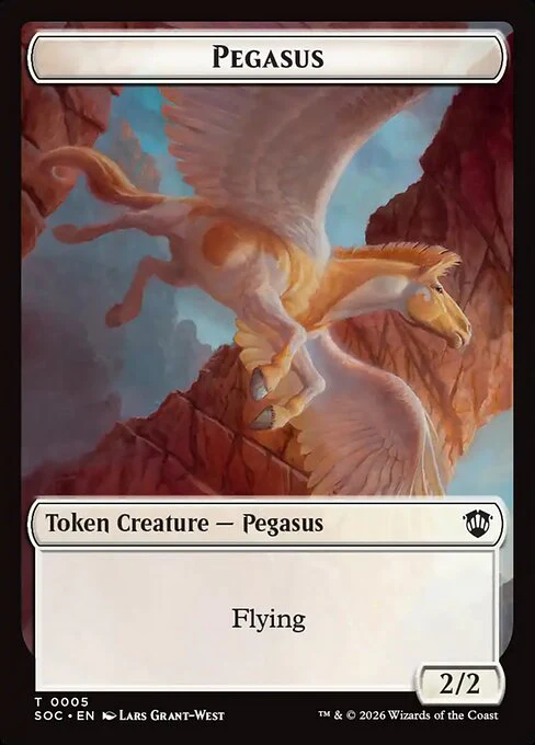Contract (0003) // Pegasus (0005) Double-Sided Token (TSOC) - Foil - Image 2