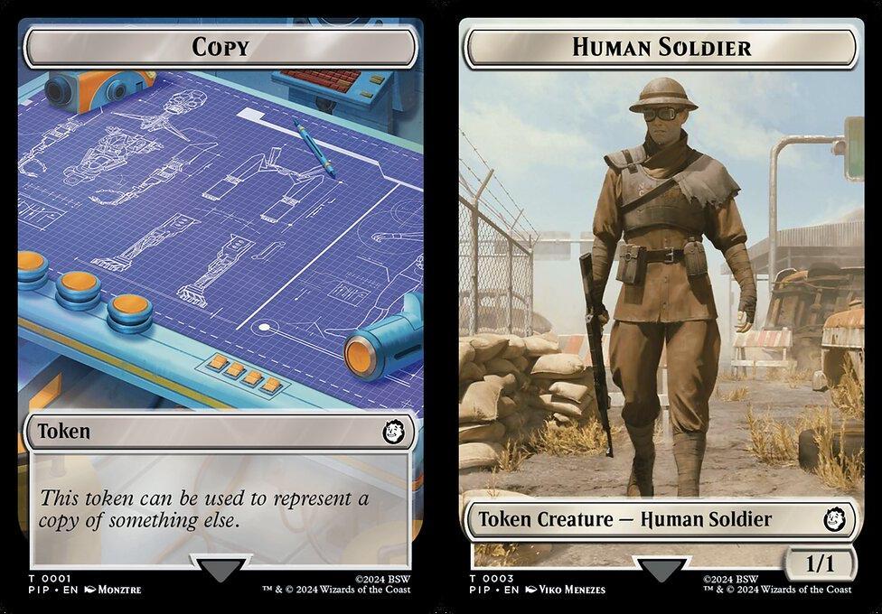 Copy (0001) // Human Soldier (0003) Double-Sided Token (TPIP)