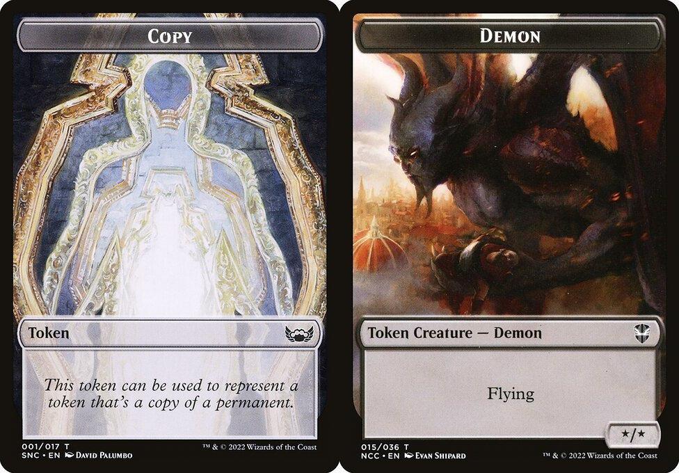 Copy (001) // Demon (015) Double-Sided Token (TNCC)