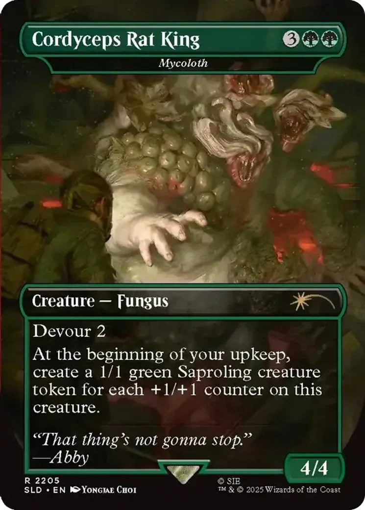 Cordyeps Rat King [Mycoloth] (2205) (Borderless) (SLD) - Foil