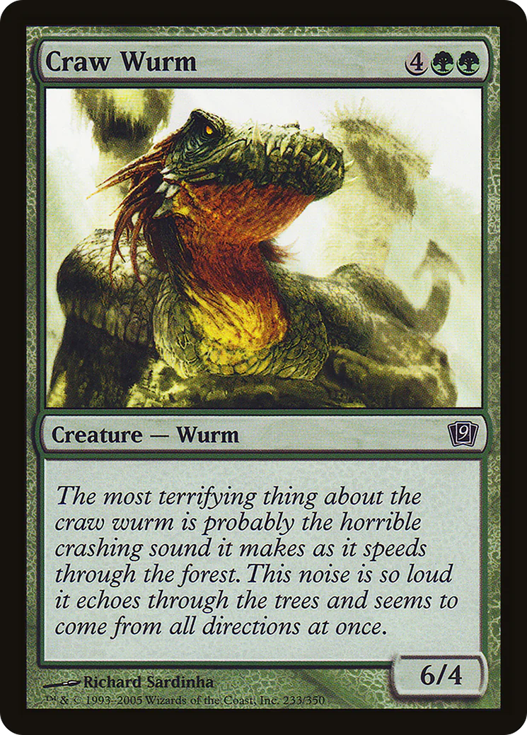 Craw Wurm (9ED) - Foil