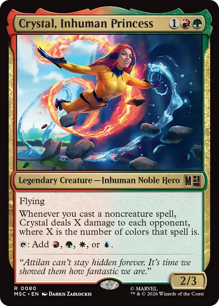 Crystal, Inhuman Princess (0080) - Surge Foil