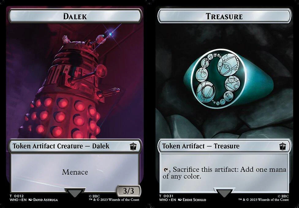 Dalek (0012) // Treasure (0031) Double-Sided Token (TWHO)
