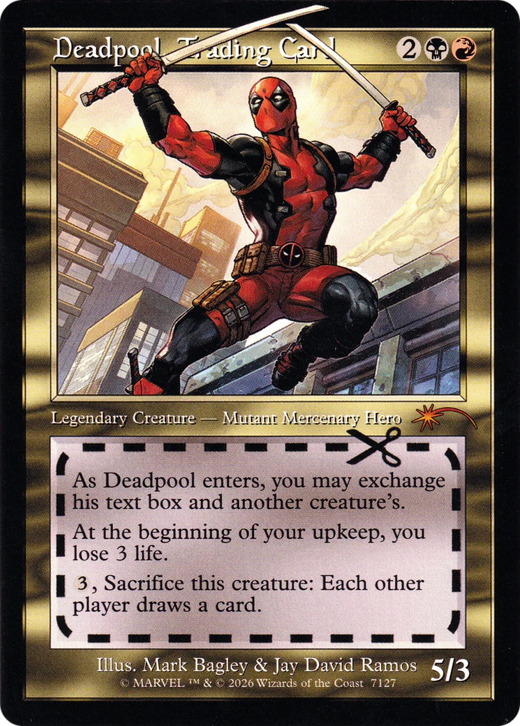 Deadpool, Trading Card (7127) (Showcase) (SLD) - Foil