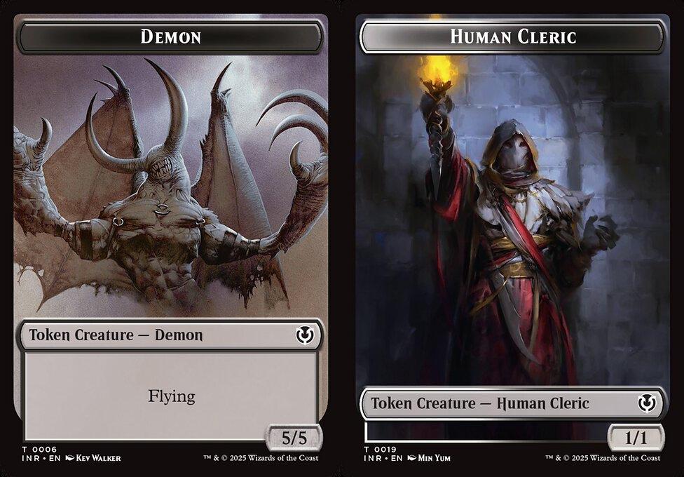Demon (0006) // Human Cleric (0019) Double-Sided Token (TINR)