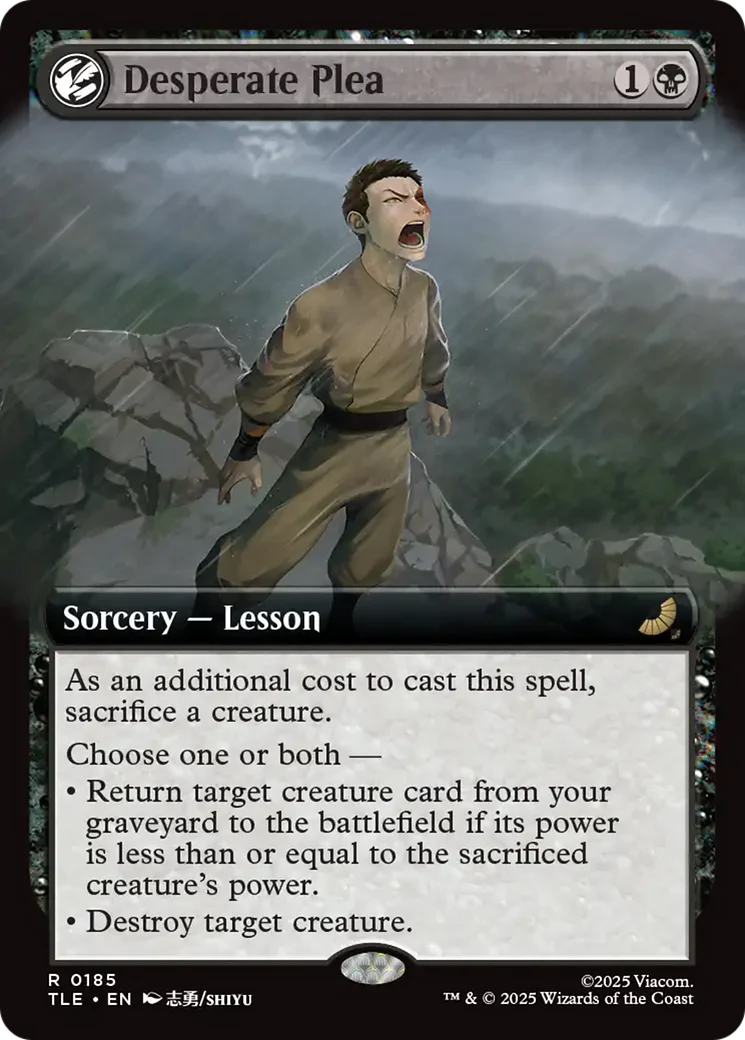 Desperate Plea (0185) (Extended Art) (TLE) - Foil