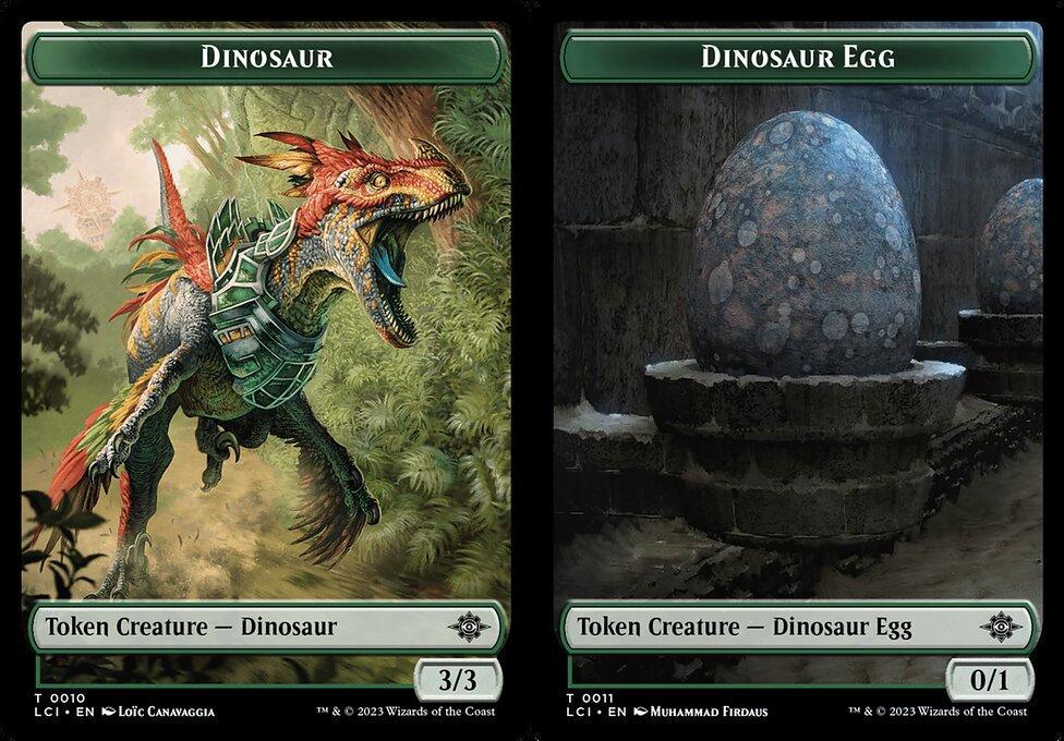 Dinosaur (0010) // Dinosaur Egg (0011) Double-Sided Token (TLCI)