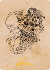 Djinni Windseer (74/81) Art Card (AAFR) - Gold-Stamped Signature