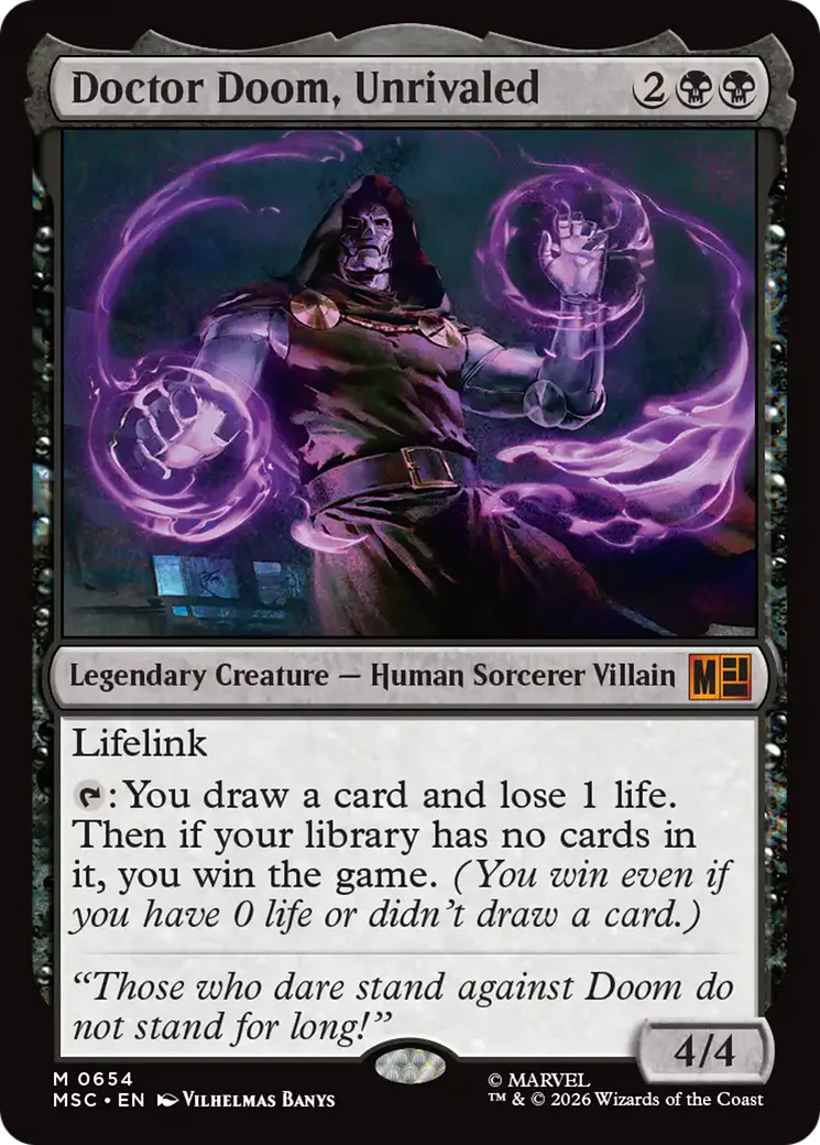 Doctor Doom, Unrivaled (MSC) - Foil