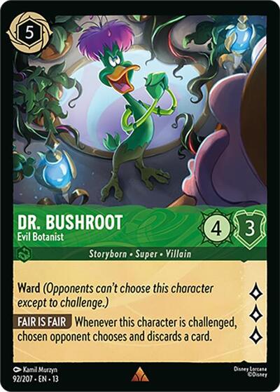 Dr. Bushroot, Evil Botanist (0092) - Cold Foil