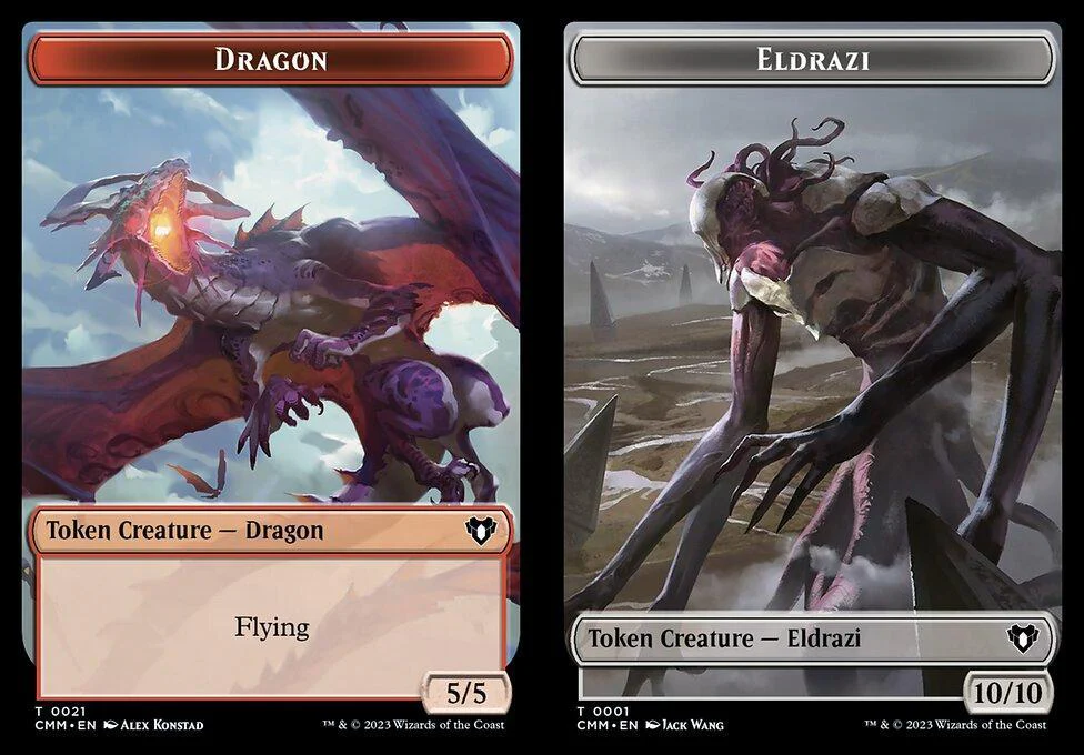 Dragon (0021) // Eldrazi (0001) Double-Sided Token (TCMM)