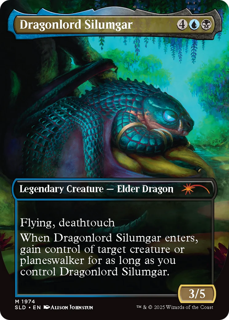 Dragonlord Silumgar (1974) (Borderless) (Reversible) (SLD) - Foil - Image 2