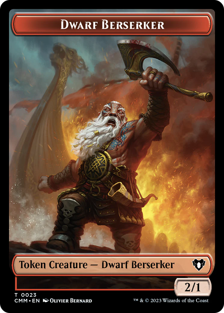 Dwarf Berserker Token (0023) (TCMM)